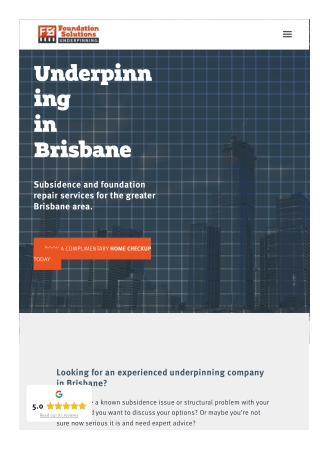 Brisbane underpinning