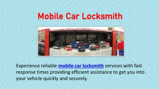 Mobile Car Locksmith