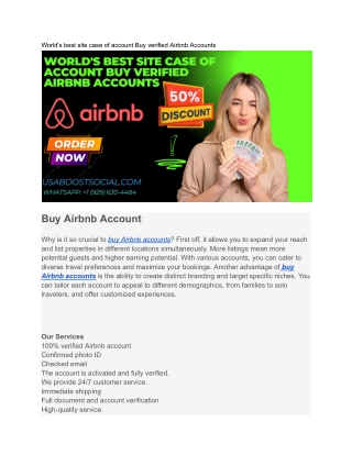 Buy Airbnb Account