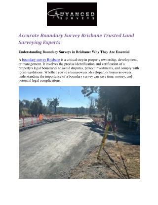 Accurate Boundary Survey Brisbane Trusted Land Surveying Experts