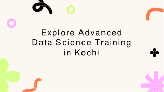 Kochi’s Data Science Training: Features and Benefits