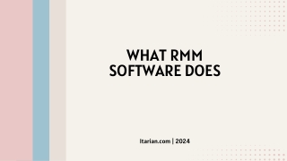 What Does RMM Software Do