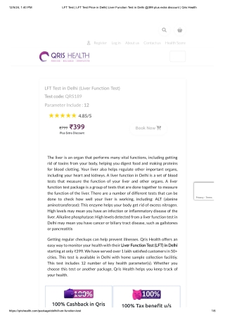 lft test price in delhi