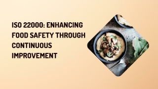 iso 22000 certification Presentation
