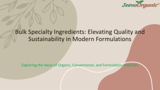 Elevating Quality and Sustainability in Modern Formulation.