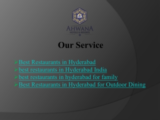 Find the Best Restaurants in Hyderabad - World of wiskies