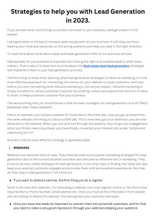 Real Estate lead generation in gurugram