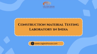 Construction Material Testing Laboratory in India