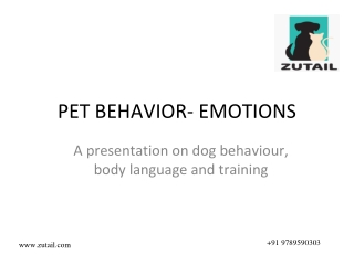 PET BEHAVIOR- EMOTIONS