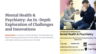 International Conference on Mental Health & Pshychiatry