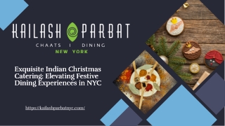 NYC Indian Dining for Holiday | Holiday Meal Catering