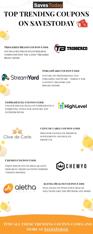 Top Trending Coupons on SavesToday