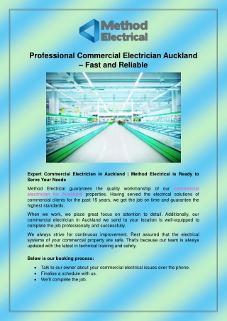 Professional Commercial Electrician Auckland – Fast and Reliable