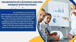 The benefits of launching SME IPOs Insights and Strategies