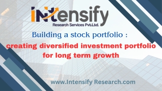 intensify research low risk investment option.