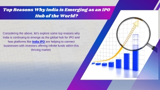 Top Reasons Why India is Emerging as an IPO Hub of the World