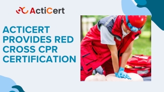 Acticert Provides Red Cross CPR Certification