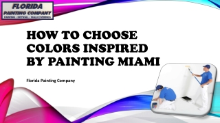 How to Choose Colors Inspired by Painting Miami