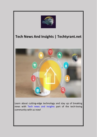 Tech News And Insights  Techtyrant.net