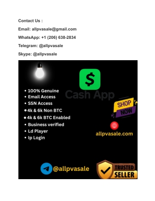 World to Buy Verified Cash App Account in Any Time For Sale In This Year