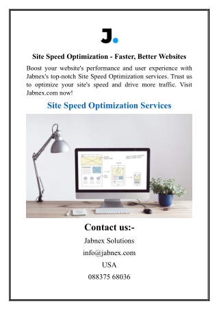 Site Speed Optimization - Faster, Better Websites