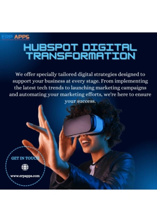 Hubspot for digital transformation | ERP APPS