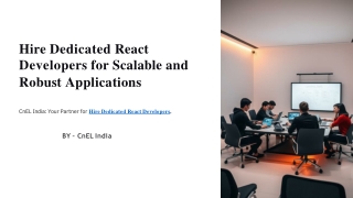 Hire Dedicated React Developers for Scalable and Robust Applications