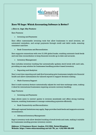 Xero VS Sage-Which Accounting Software is Better
