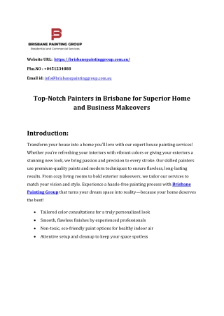 Brisbane Painting Group - House Painters Brisbane