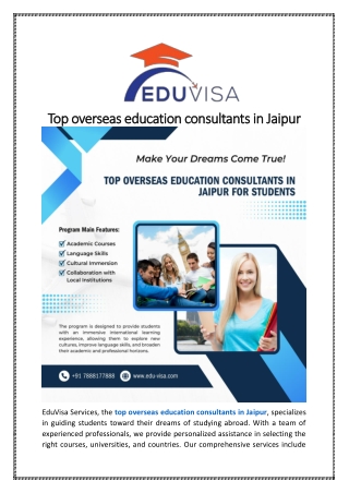 Study Abroad Consultants in Jaipur