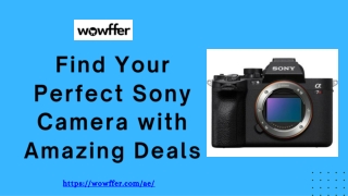 Sony Camera in Dubai Explore the Best Options and Prices