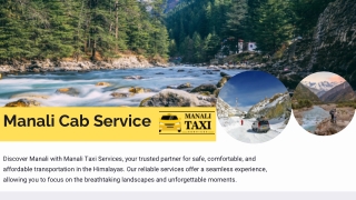 Manali Cab Service