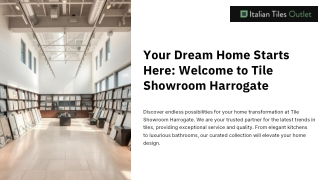 Your Dream Home Starts Here: Welcome to Tile Showroom Harrogate