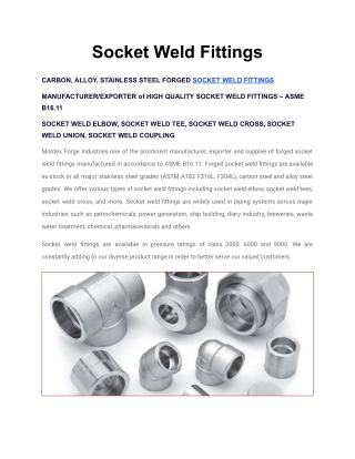 Best Socket Weld Pipe Fittings Near Me