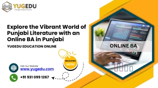 BA in Punjabi Online: Earn Your Online BA in Punjabi Anytime, Anywhere