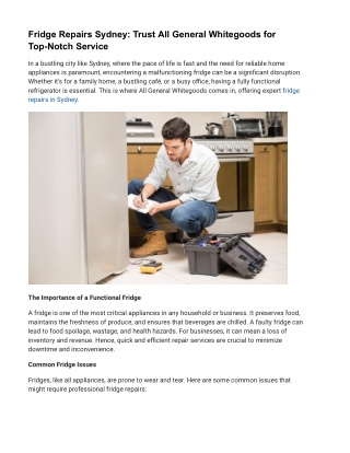 All General Whitegoods