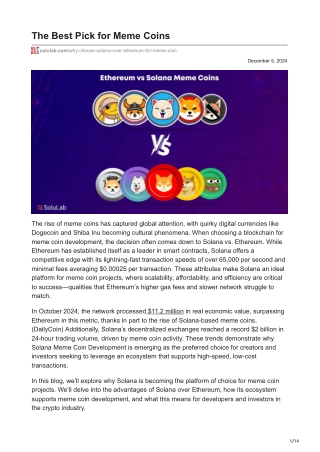 The Best Pick for Meme Coins