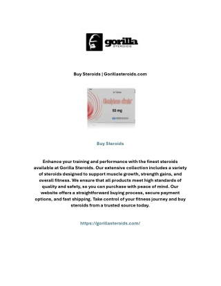 Buy Steroids | Gorillasteroids.com
