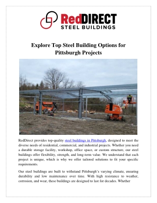 Explore Top Steel Building Options for Pittsburgh Projects