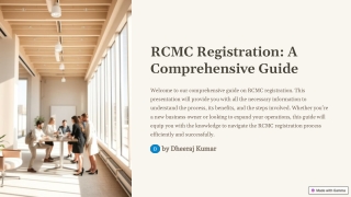 A Complete Guide to RCMC Registration