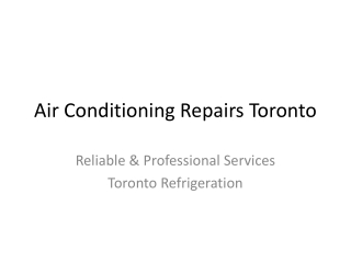 Air Conditioner Repair Toronto | AC Repairs GTA