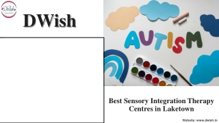 Best Sensory Integration Therapy Centres in Laketown_PPT