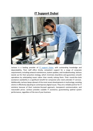 IT Support Dubai