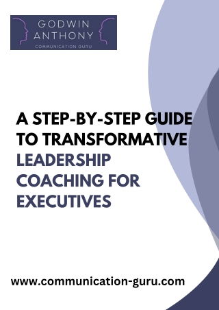 A Step-by-Step Guide to Transformative Leadership Coaching for Executives