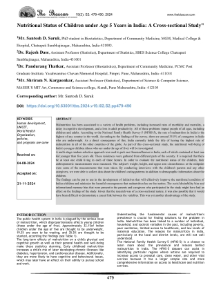 Nutritional Status of Children under Age 5 Years in India_ A Cross-sectional Study_Final-1-1