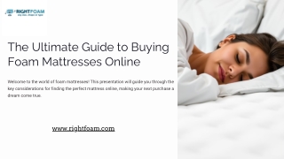 The Ultimate Online Foam Mattress Guide: Comfort, Quality, and Savings