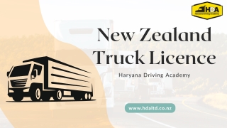 Master the Roads with a New Zealand Truck Licence