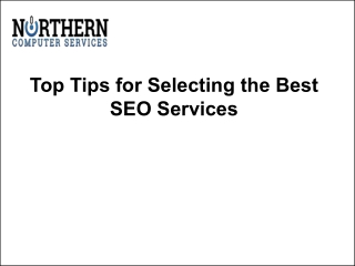 Top Tips for Selecting the Best SEO Services