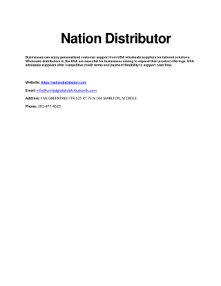 Nation-Distributor