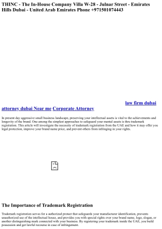 The significance of Trademark Registration within the UAE: Guarding Your Intelle